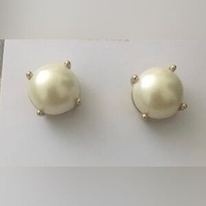 Kate Spade Gold and Pearl Stud Earrings